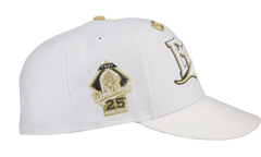 59FIFTY Florida Marlins Pure Royalty Collection 25th Anniversary Patch Fitted Hat "White / Khaki" 123451296316