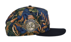 9FIFTY New York Yankees 100th Anniversary A Frame Snapback Hat "Leaves / Blue" NE289