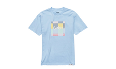 South Hampton Seersucker Patchwork Logo Tee Shirt "Blue" 1542T3860 PWB