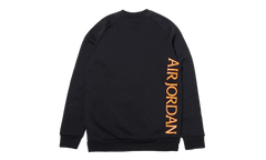Air Jordan Jumpman Classics Crewneck Sweatshirt "Black / Vivid Purple / Orange" BV6006 011