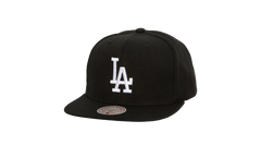 MLB Evergreen Black White Snapback Cap "Los Angeles Dodgers - Black" HS8544 LADBLCK
