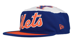 New York Mets Retro Painter Snapback Hat "Cursive Script - Royal Blue / Orange" 123451299657