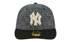 59FIFTY New York Yankees MLB Fitted Hat "Tweedy Cotton Black" NE463