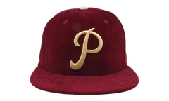 MLB Team Cord Fitted Phillies 1950 Cap "Cardinal" 6HSF1838 PPH50PPPCARD