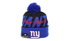 New York Giants Cuffed Knit Pom Beanie "Black / Blue" 60268805