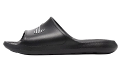 Victori One Shower Slides WMNS "Black / Black / White" CZ7836 001