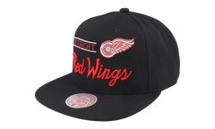 NHL Retro Lock Up Snapback Cap "Detroit Red Wings - Black" 6HSSLD21213 DRWBLCK
