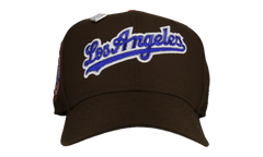 59FIFTY Los Angeles Dodgers 1984 Olympic Script Fitted Hat "Walnut" NE139