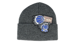 NBA Hardwood Classics XL Logo Patch Knit Beanie "Orlando Magic - Black" HCFK4341 OMAYYPPPBLCK
