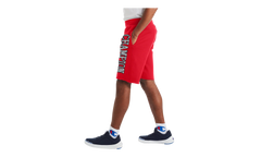 C-Life 10" Reverse Weave Cutoff 3-D Logo Shorts "Red" 89597 586528 040