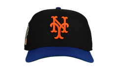 9FIFTY New York Mets 1964 World Series A Frame Snapback Hat "Black / Royal Blue" NE178