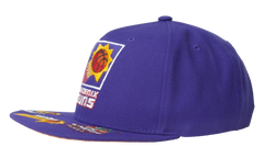 NBA Hardwood Classics Front Face Snapback Cap "Phoenix Suns - Purple" 6HSSMM21130 PSUPURP