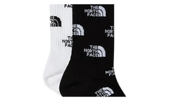 Everyday Crew Socks Logo (2 Pairs) "TNF Black / TNF White" NF0A8BRBKY4