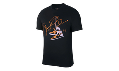 Air Jordan AJ85 Signature Short Sleeve Tee "Black / Red" BQ5538 010