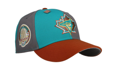 59FIFTY Toronto Blue Jays 30th Anniversary Pinwheel Fitted Hat "Steel Orange / Grey" NE435
