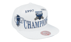 NBA Hardwood Classics 97 Champ Flipside Snapback Cap "Chicago Bulls - White" HS8712 CBUWHIT