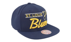 NHL Retro Lock Up Snapback Cap "St. Louis Blues - Blue" 6HSSLD21213 SLUBLUE