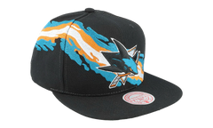 NHL Vintage Paintbrush Snapback Cap "San Jose Sharks - Black" 6HSSSH22087 SJSBLCK