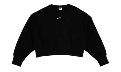 NSW Phoenix Fleece Oversized Crew Sweatshirt WMNS "Black / Sail" DQ5761 010