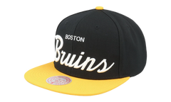 NHL Vintage Script Snapback Cap "Boston Bruins - Black" 6HSSSH22086 BBNBLCK