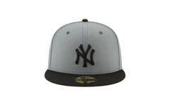 59Fifty MLB New York Yankees Storm Gray Basic Fitted Hat "Grey" 11591121