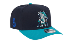 9FIFTY Seattle Mariners Cartoon A Frame Snapback Hat "Navy / Blue" NE378