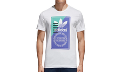 Front Graphic Shortsleeve T-Shirt "White / Blue" CD6833