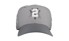 59FIFTY New York Yankees Derek Jeter Script Fitted Hat "Cool Grey" NE282