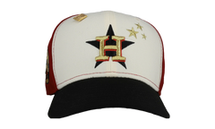 59FIFTY Houston Astros 35 Great Years Pinwheel Fitted Hat "Red / Chrome" NE125
