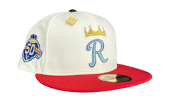 59FIFTY Kansas City Royals 50th Anniversary Fitted Hat "Cream / Red" NE475