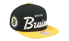 NHL Vintage Script Snapback Cap "Boston Bruins - Black" 6HSSSH22086 BBNBLCK