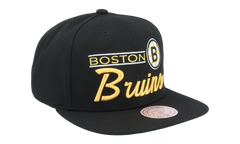 NHL Retro Lock Up Snapback Cap "Boston Bruins - Black" 6HSSLD21213 BBNBLCK
