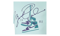 Air Jordan AJ85 Signature Short Sleeve Tee "White / Black" BQ5538 336