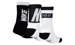 Sport Graphic Crew Socks (3 Pack) GS "Black / White" BN0679 023