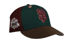 59FIFTY San Francisco Giants 1989 World Series Pinwheel Fitted Hat "Green Maroon" NE360