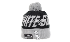 Chicago White Sox Confident Knit Pom Beanie "Black / Grey" 60267437