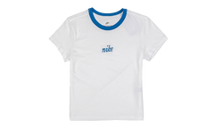 Sportswear Chill Knit Slim Cropped T-Shirt WMNS "White Light Photo Blue" HF8819 100