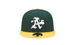 59Fifty MLB Oakland Athletics Comic Cloud Fitted Hat "Green" 60243842