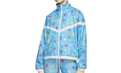 Sportswear Woven Printed Jacket WMNS "Light Current Blue" CJ3719 487