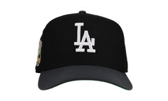 9FIFTY Los Angeles Dodgers 40th A Frame Snapback Hat "Black / Graphite" NE145