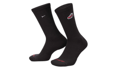 Everyday Plus Cushioned Crew Socks (1 Pair) "Black / White" FQ0327 010
