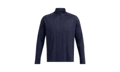 Long Sleeve Tech Textured 1/2 Zip High Neck "Midnight Navy / Black" 1382797 410