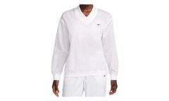 Sportswear Essential Loose UV Woven Long-Sleeve V-Neck WMNS "White" FV7649 100