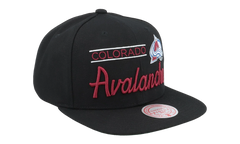 NHL Retro Lock Up Snapback Cap "Colorado Avalanche - Black" 6HSSLD21213 CAVBLCK
