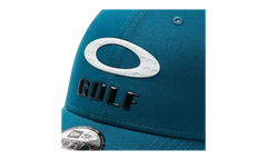 9FORTY OAKLEY x New Era Heather New Era Stripe Golf Snapback Hat "Petrol" 912145LDS 9PE
