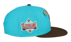 59FIFTY California Angels 1989 All Star Game Fitted Hat "Nitro Teal / Brown" 123451291272