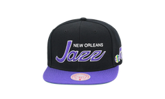 NBA Hardwood Classics Script 2.0 Snapback Cap "Utah Jazz - Black" HHSS3282 UJAYYPPPBLCK
