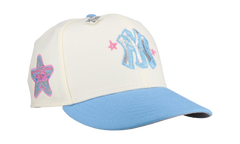 59FIFTY New York Yankees 1960 All Star Game Two Tone Star Fitted Hat "White / Sky Blue / Pink" NE233
