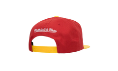 NBA Hardwood Classics Logo Bill Snapback Cap "Houston Rockets - Red / Yellow" HHSS4528 HROYYPPPRDYW