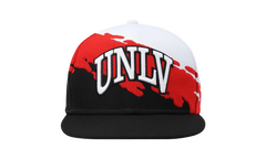 NCAA Paintbrush Snapback Cap "UNLV Rebels - White / Black" HHSS3302 LVEYYPPPWHBK